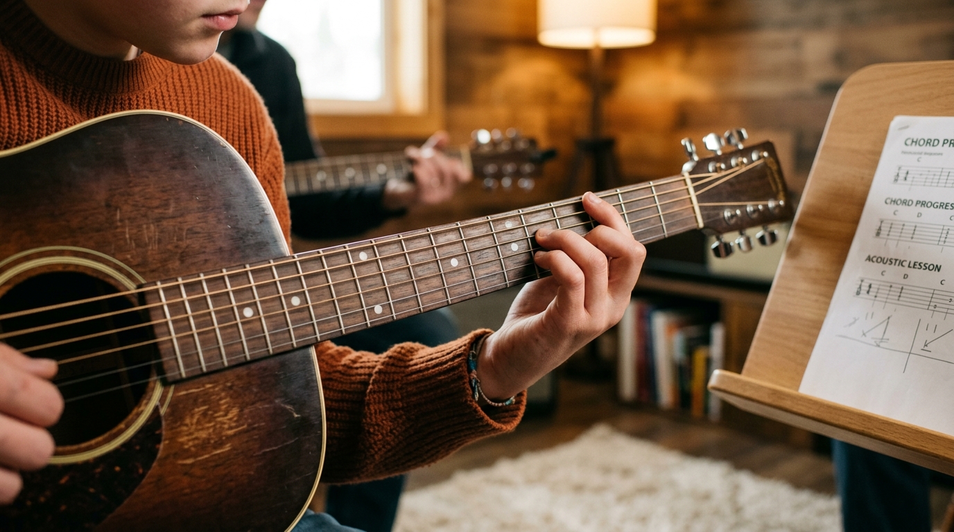 JBX Band music session with guitar